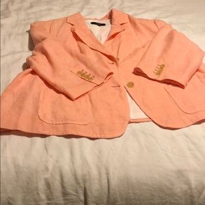 Talbots Women Linen Blazer